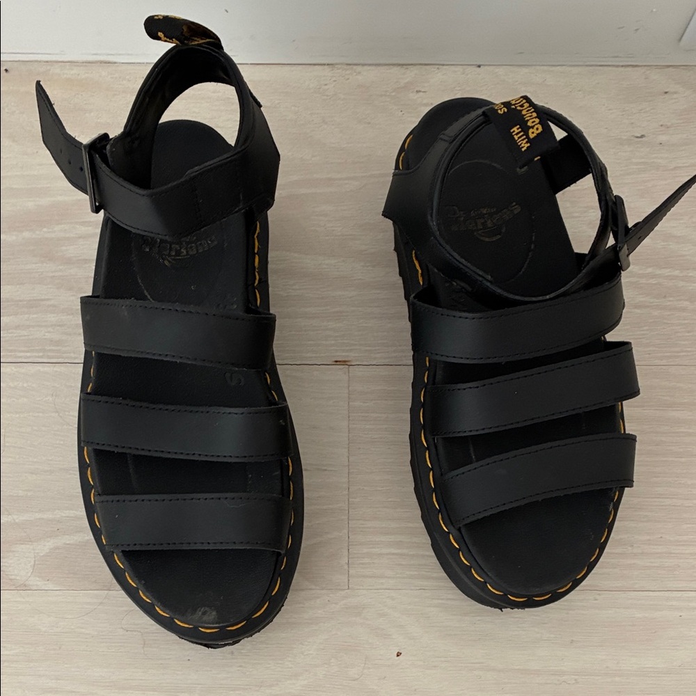 Dr. Martens Black Platform Sandals